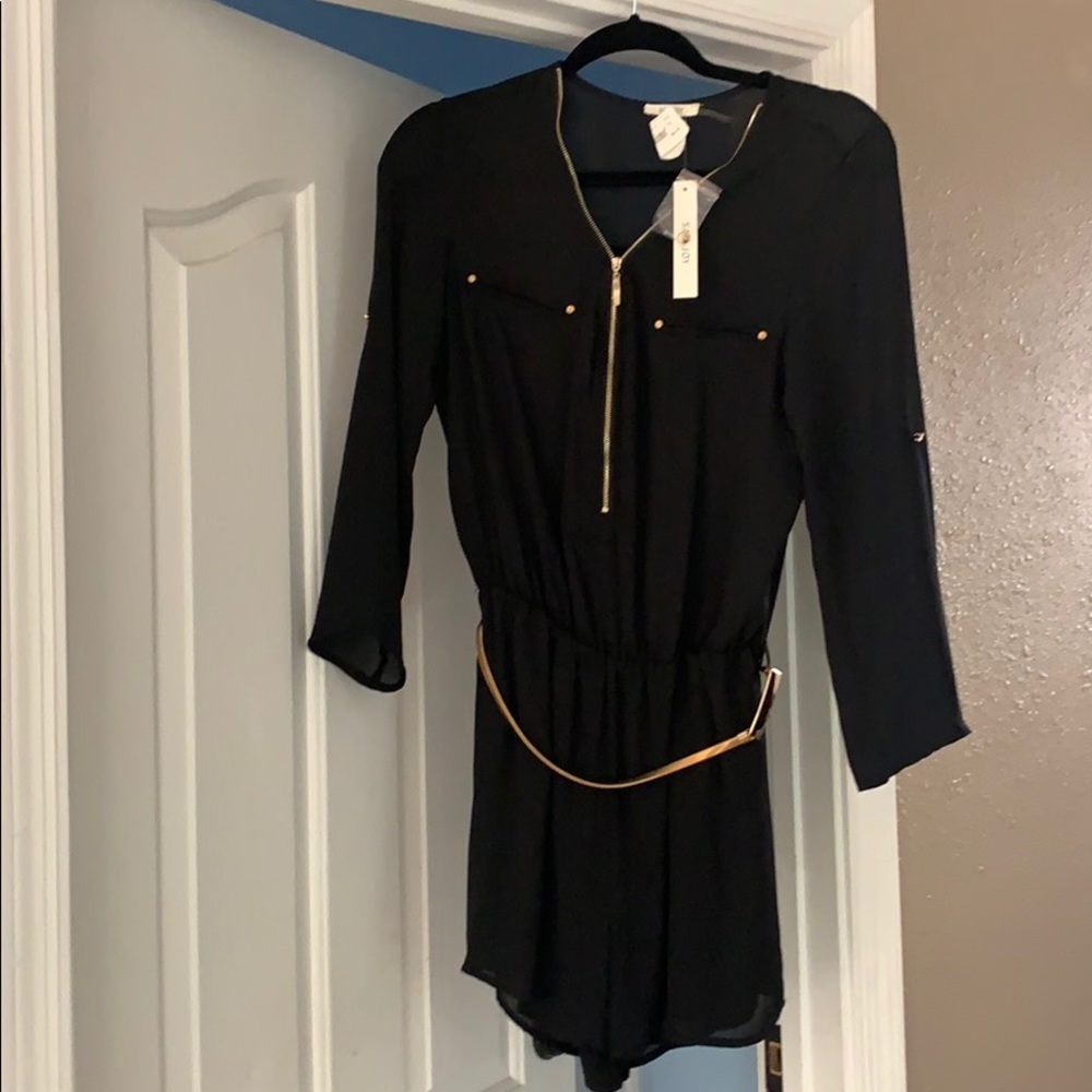 Black dressy romper